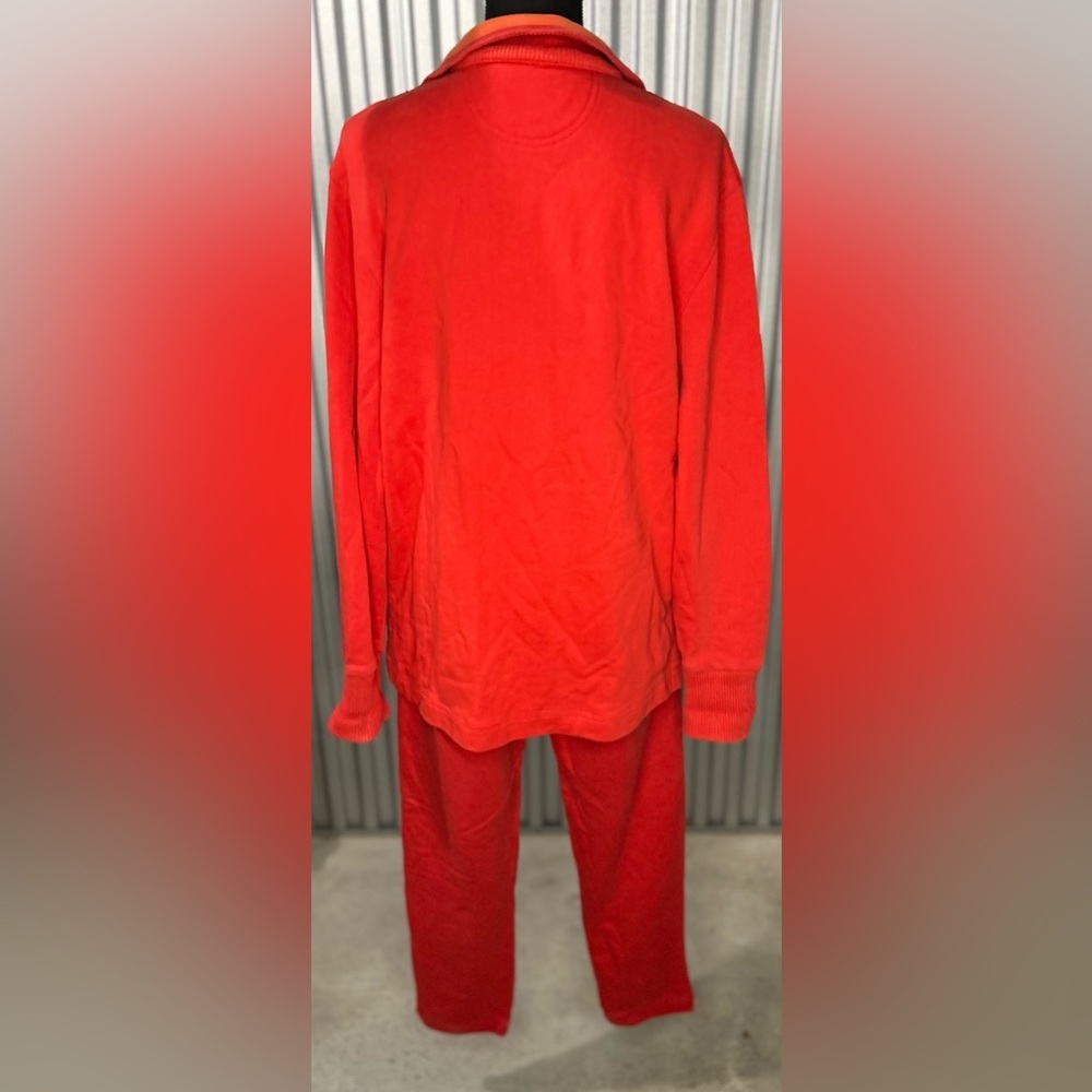 Women’s Escada Sport Red Sweatsuit Matching Set Cotton Polyester Size Large - Picture 2 of 4